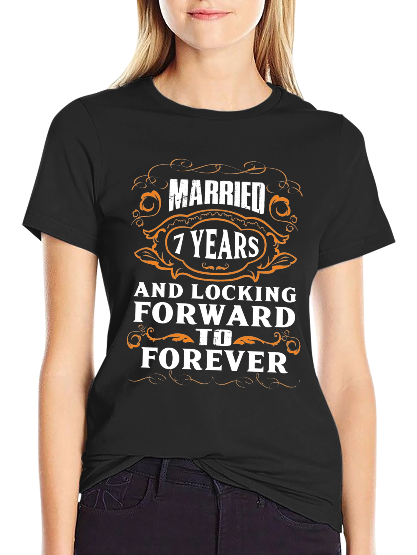 Married 7 Years & Locking Forward To Forever T-Shirt