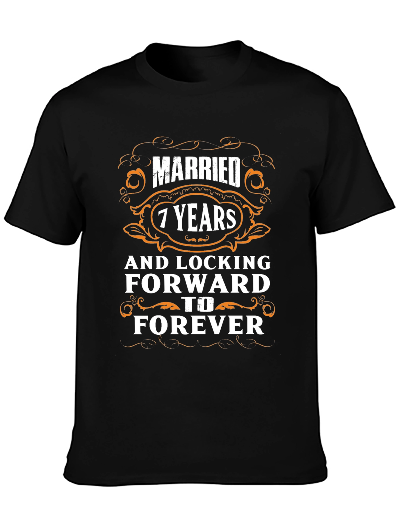 Married 7 Years & Locking Forward To Forever T-Shirt