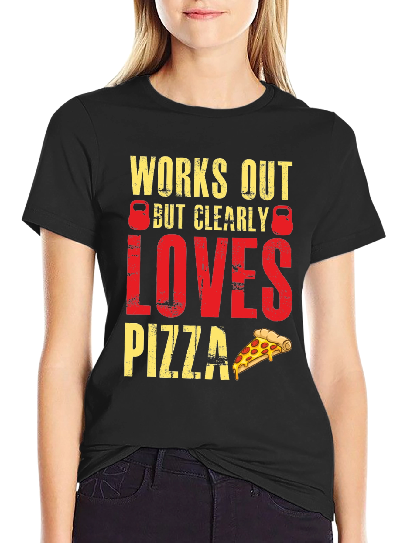 Workout Pizza Lover Graphic Tee