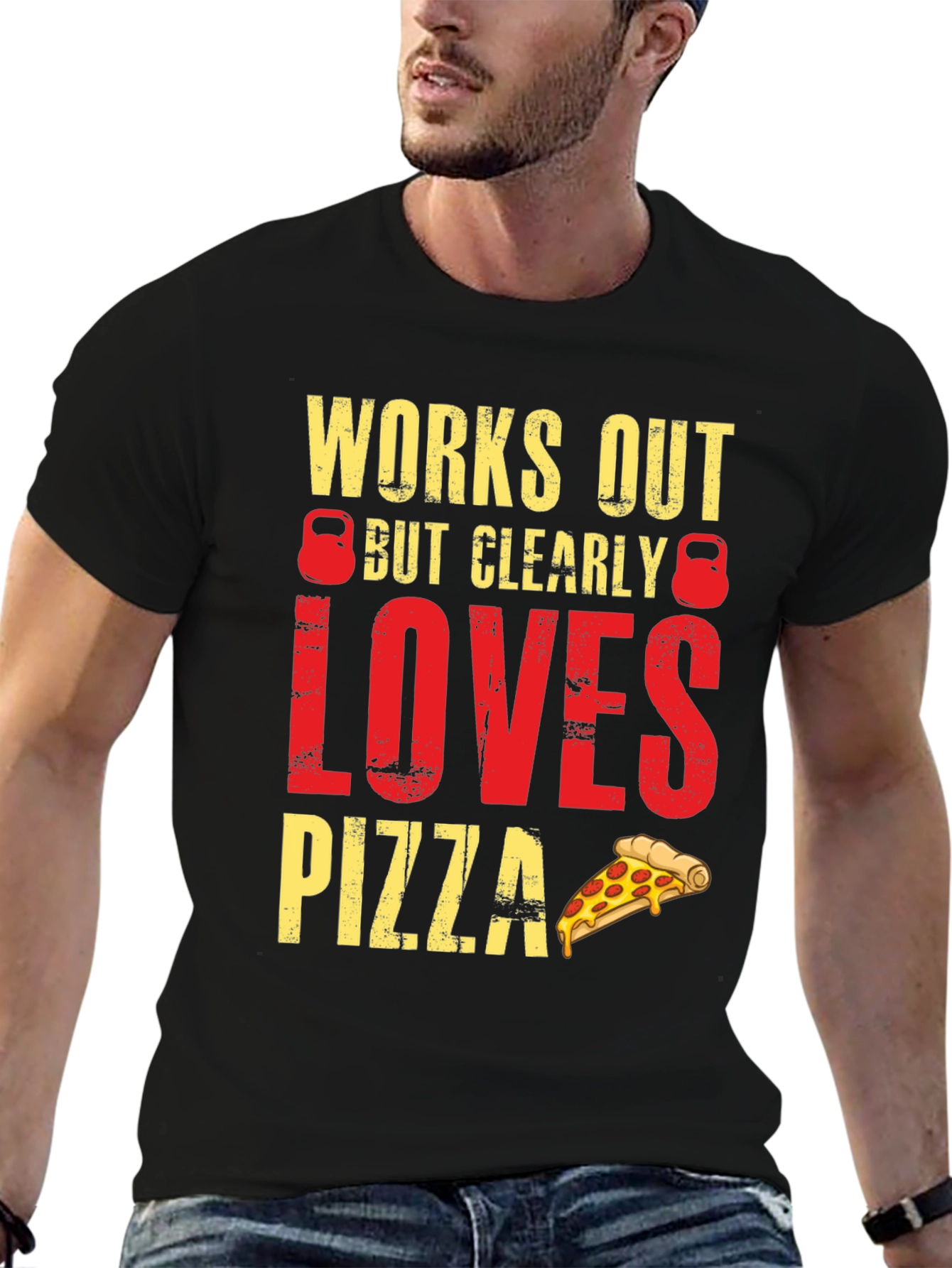 Workout Pizza Lover Graphic Tee