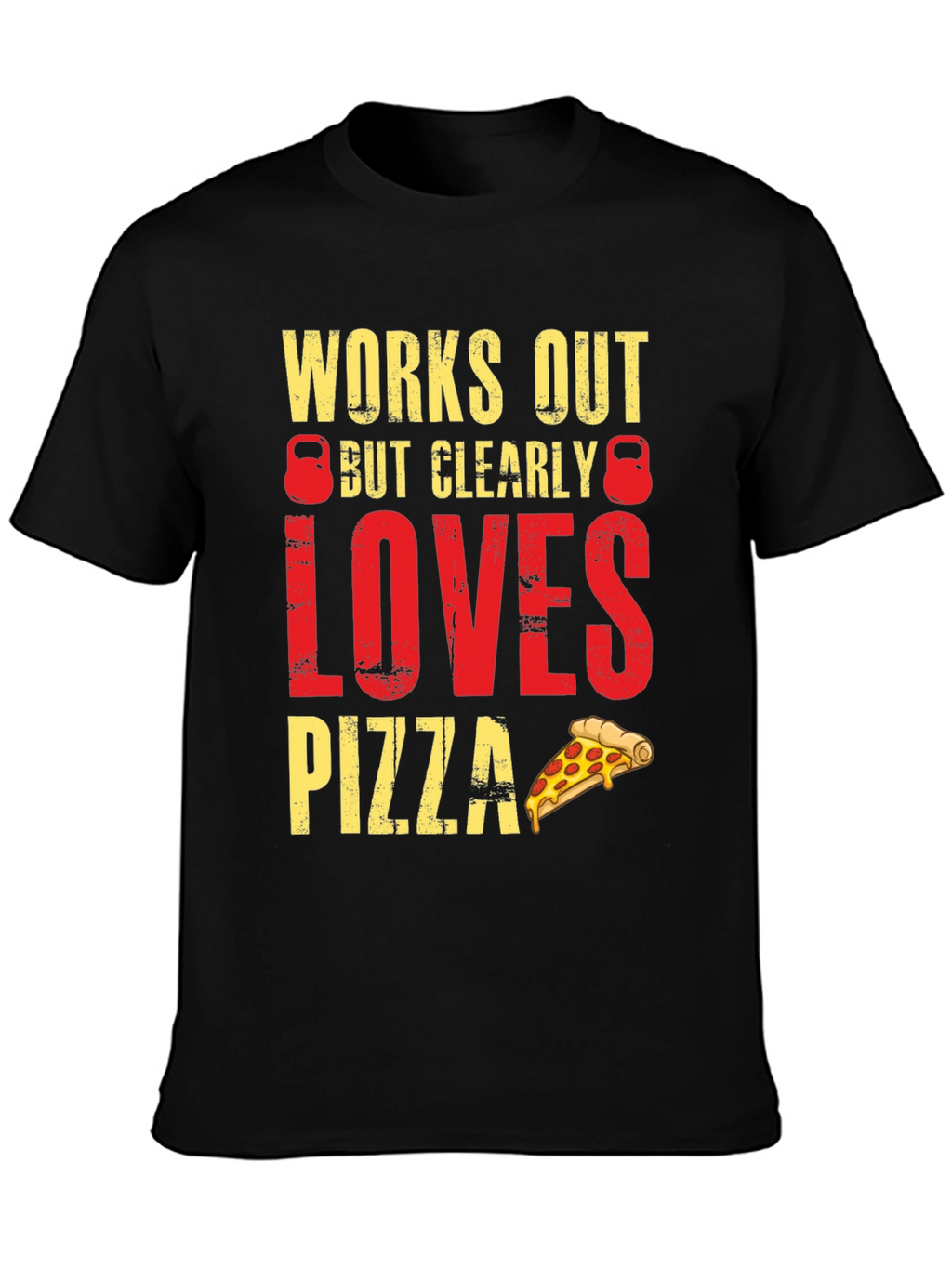 Workout Pizza Lover Graphic Tee