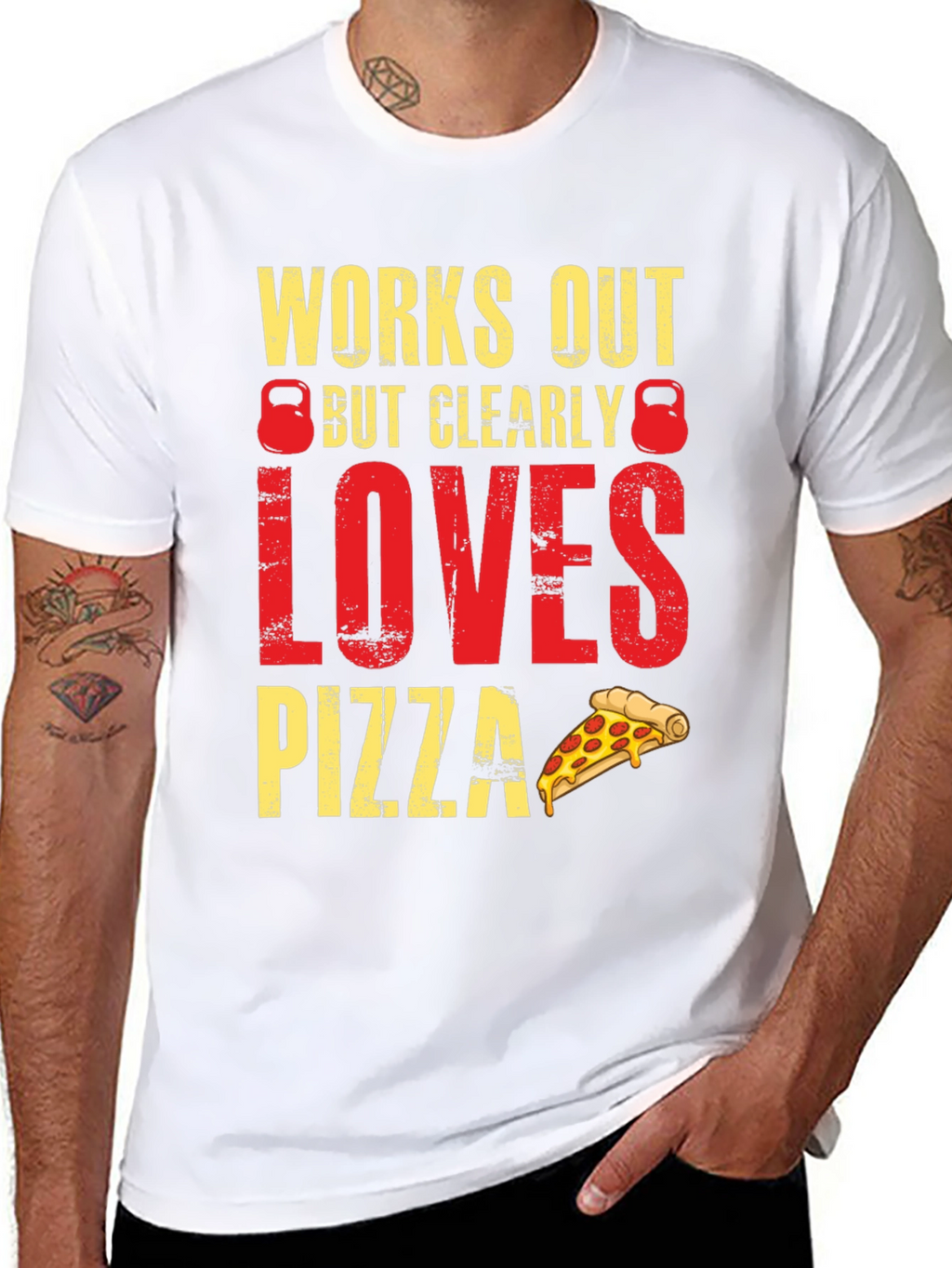 Workout Pizza Lover Graphic Tee
