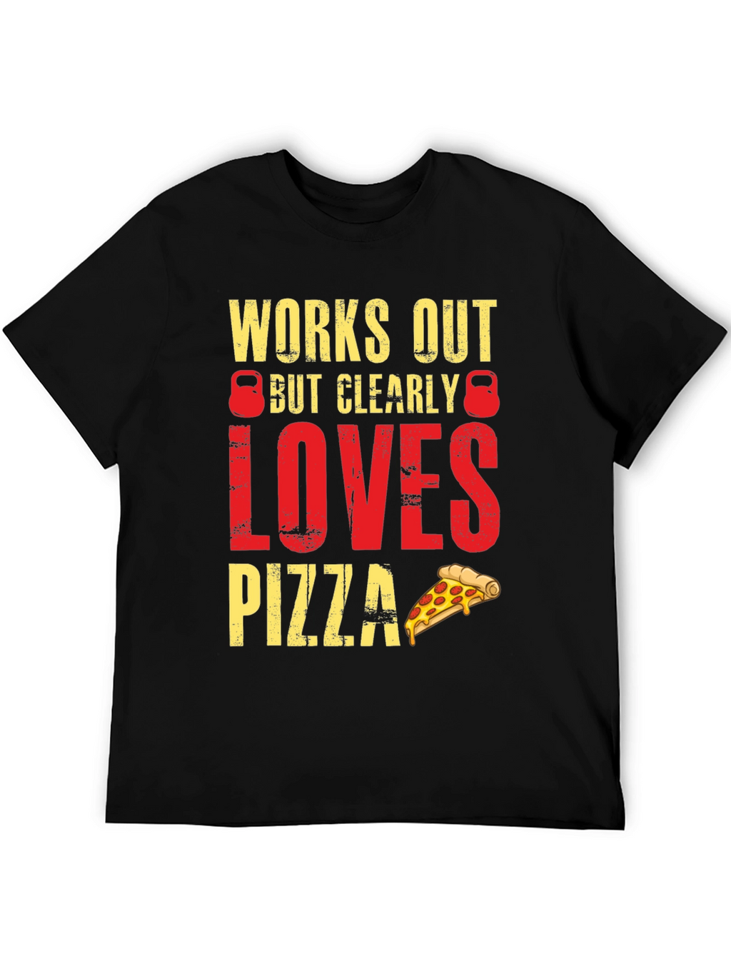 Workout Pizza Lover Graphic Tee