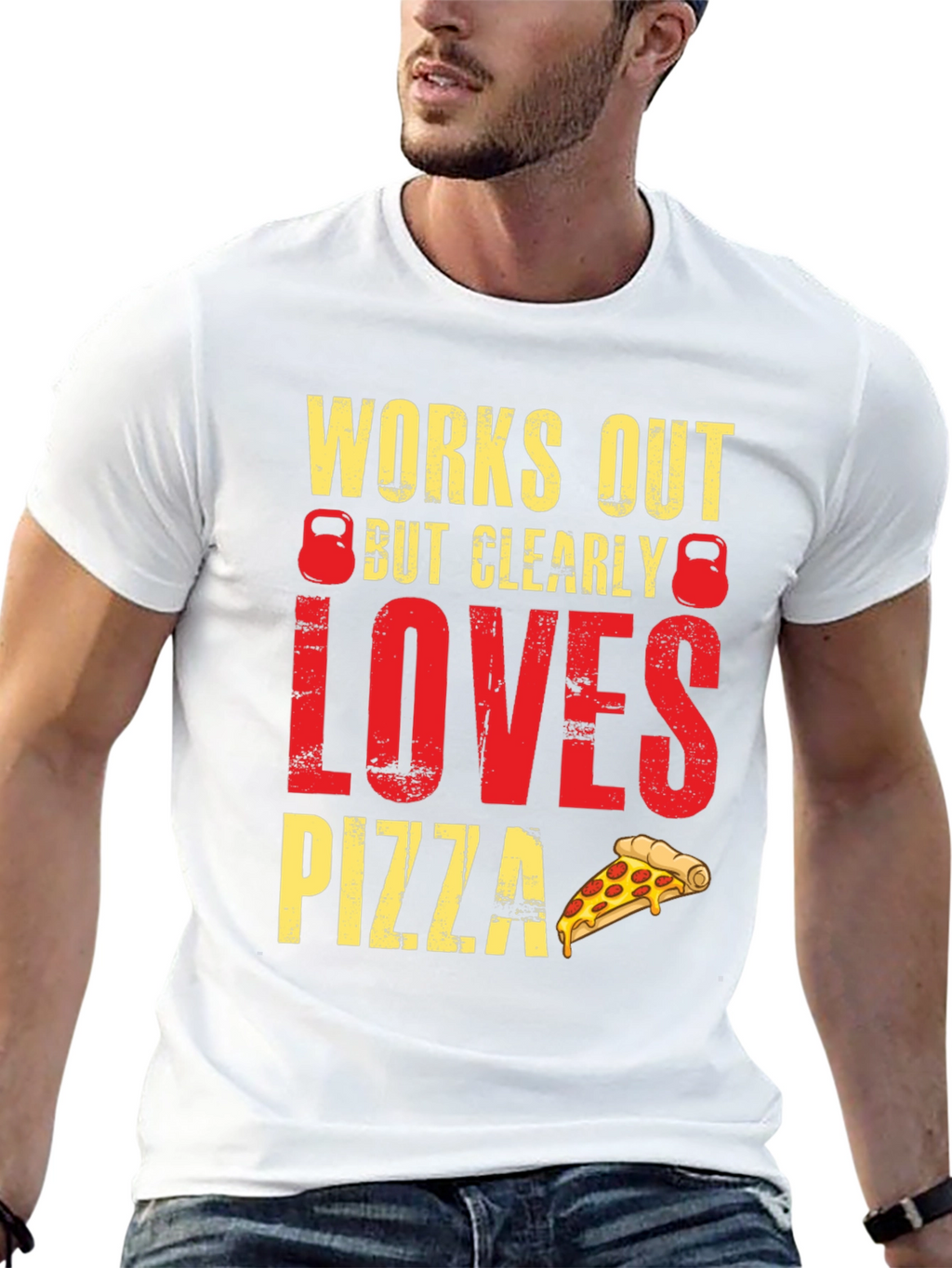 Workout Pizza Lover Graphic Tee