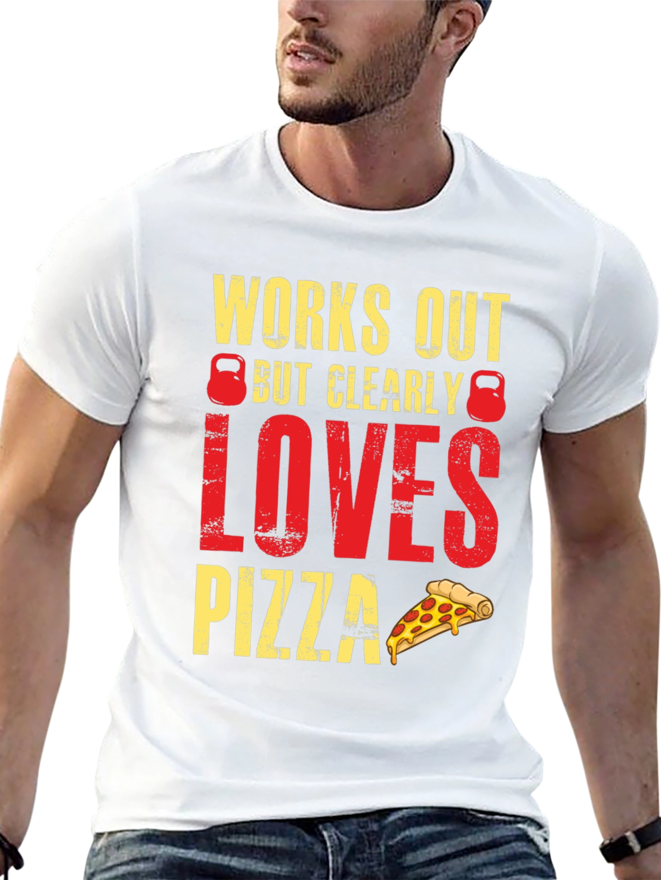 Workout Pizza Lover Graphic Tee