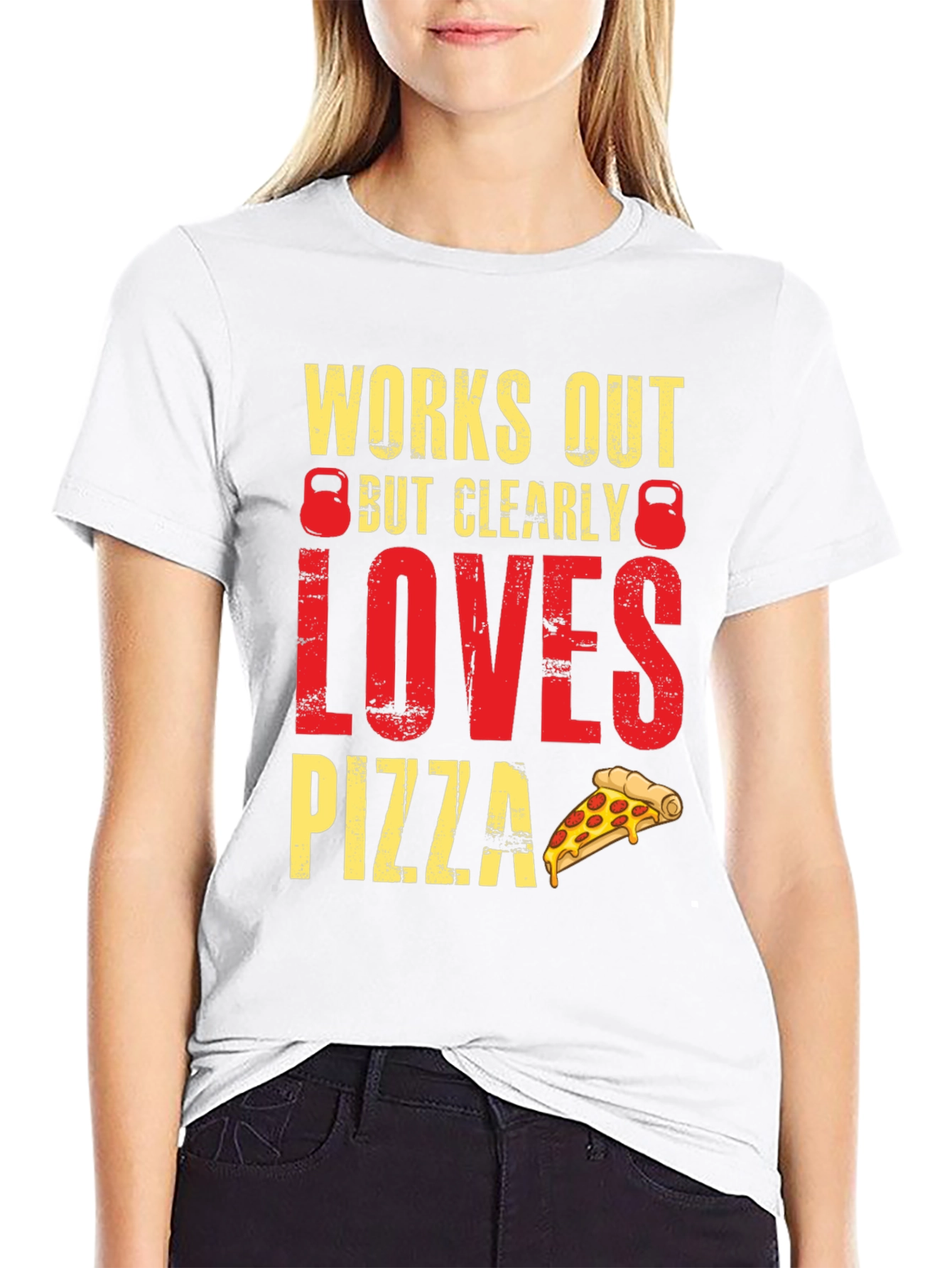 Workout Pizza Lover Graphic Tee