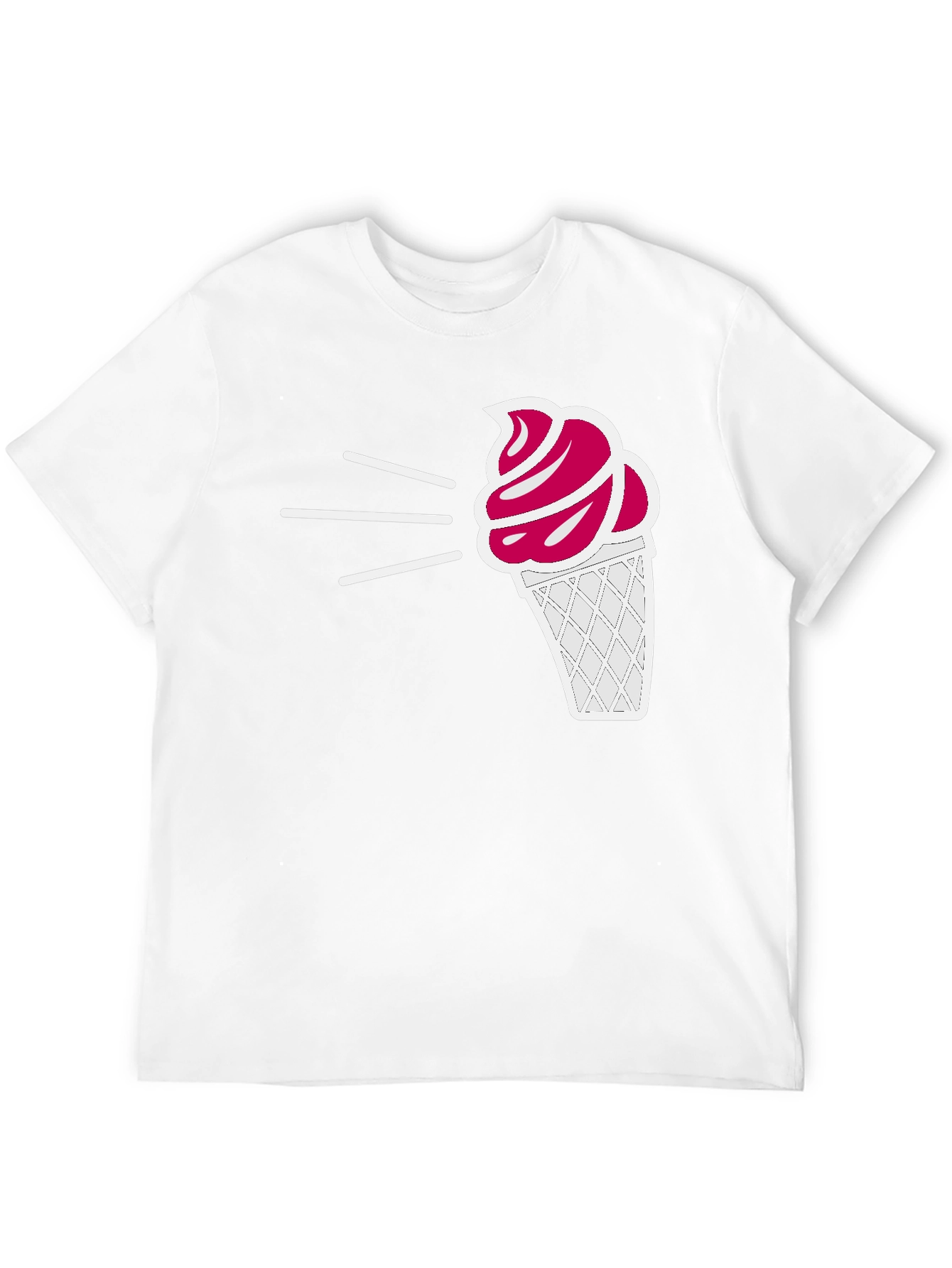 Ice Cream Graphic Tee - Black Casual T-Shirt