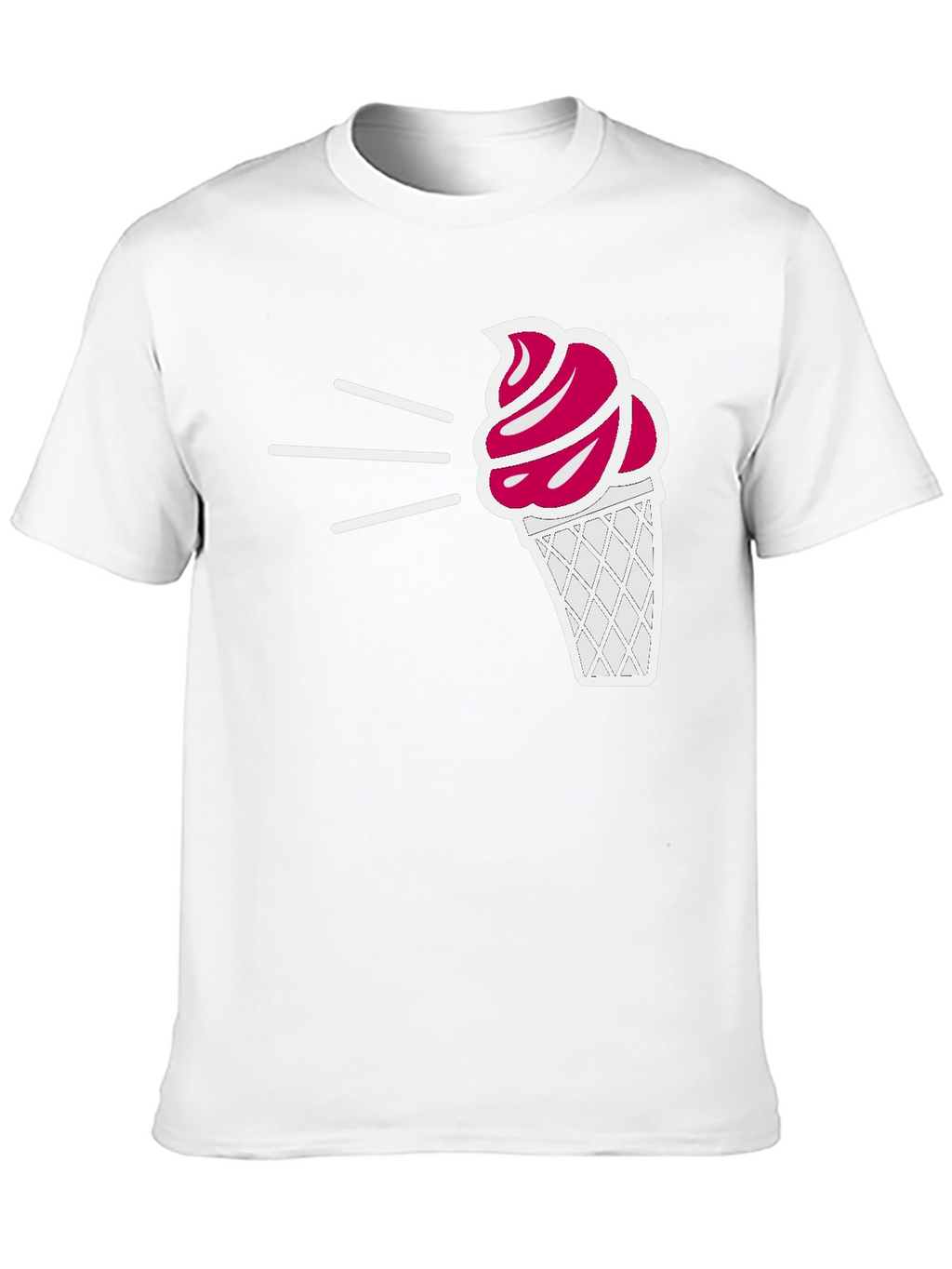 Ice Cream Graphic Tee - Black Casual T-Shirt