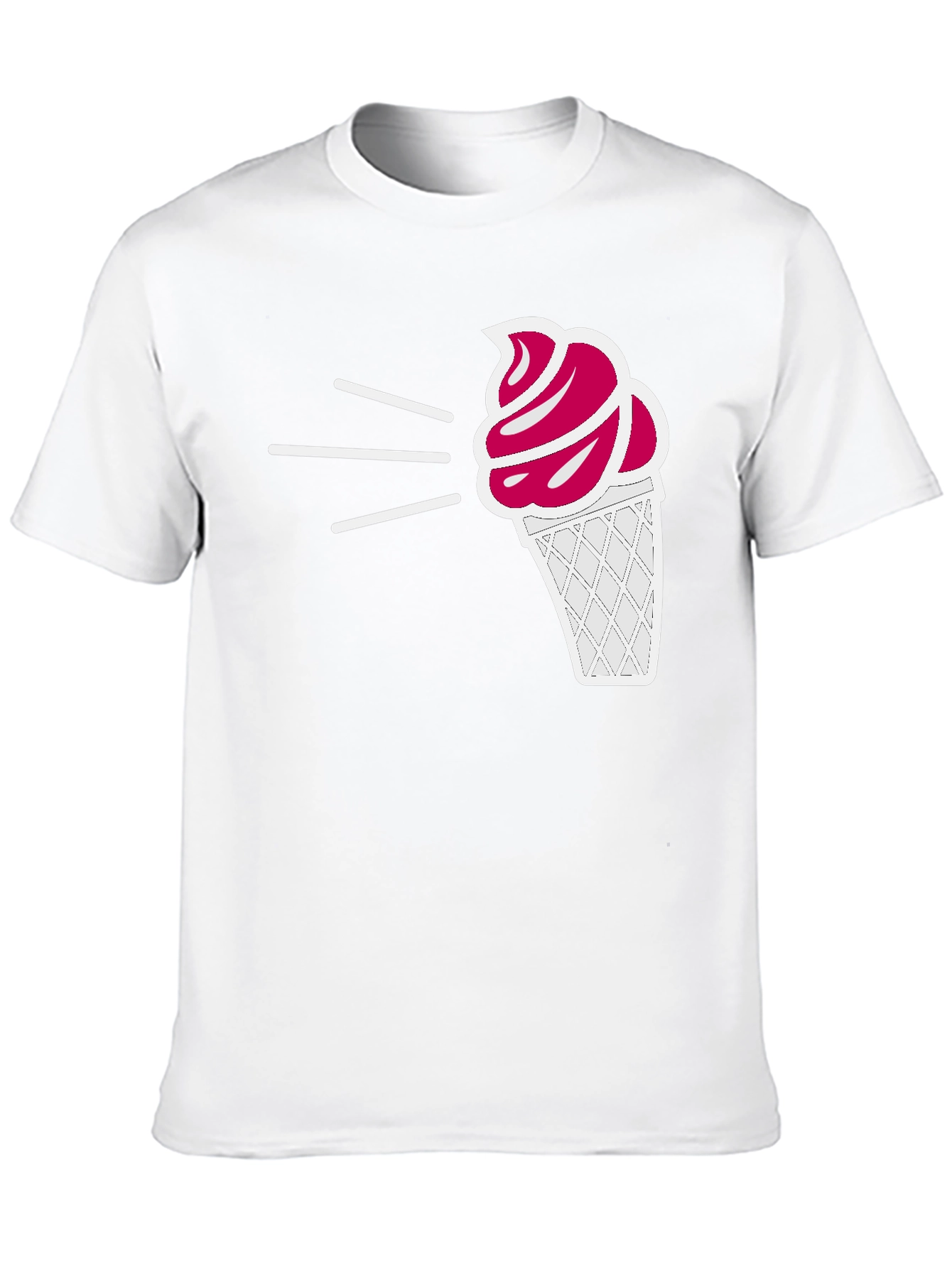 Ice Cream Graphic Tee - Black Casual T-Shirt