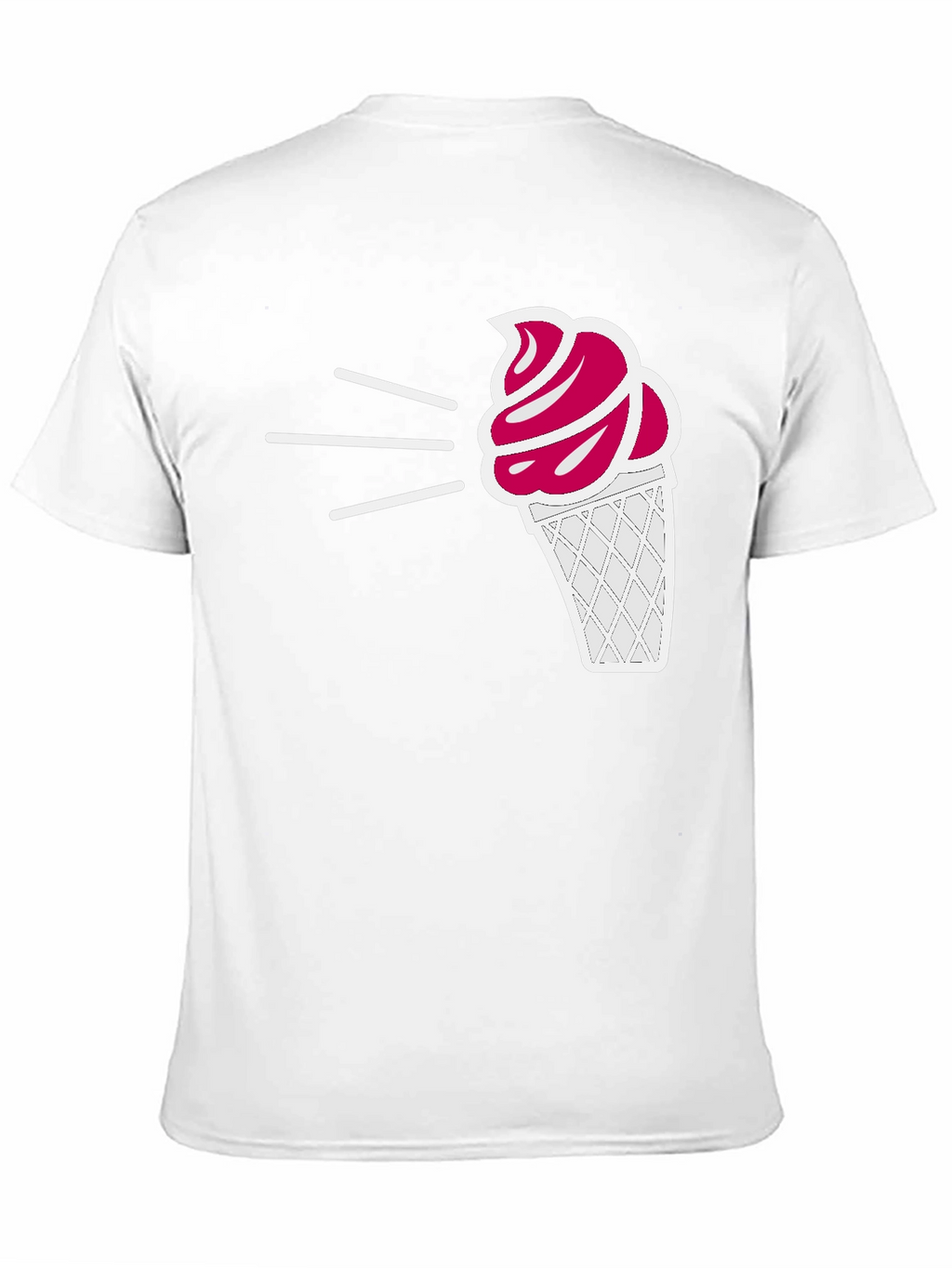 Ice Cream Graphic Tee - Black Casual T-Shirt