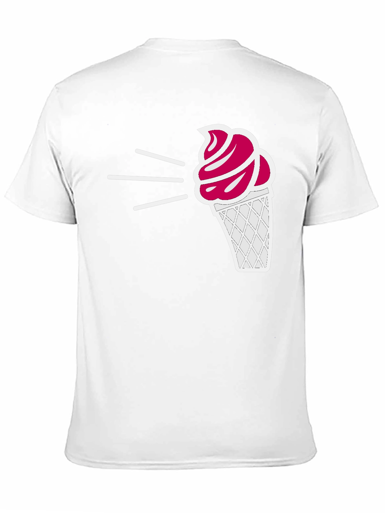 Ice Cream Graphic Tee - Black Casual T-Shirt