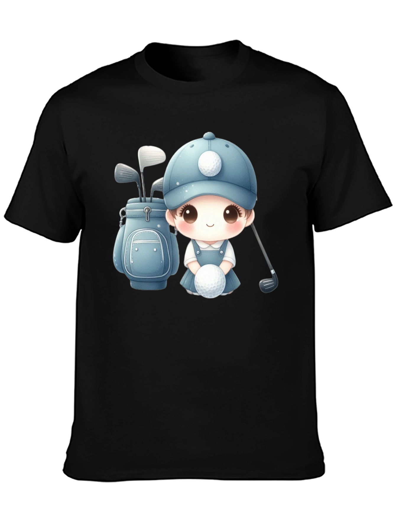 Cartoon Golfer T-Shirt - Cute Golfing Apparel