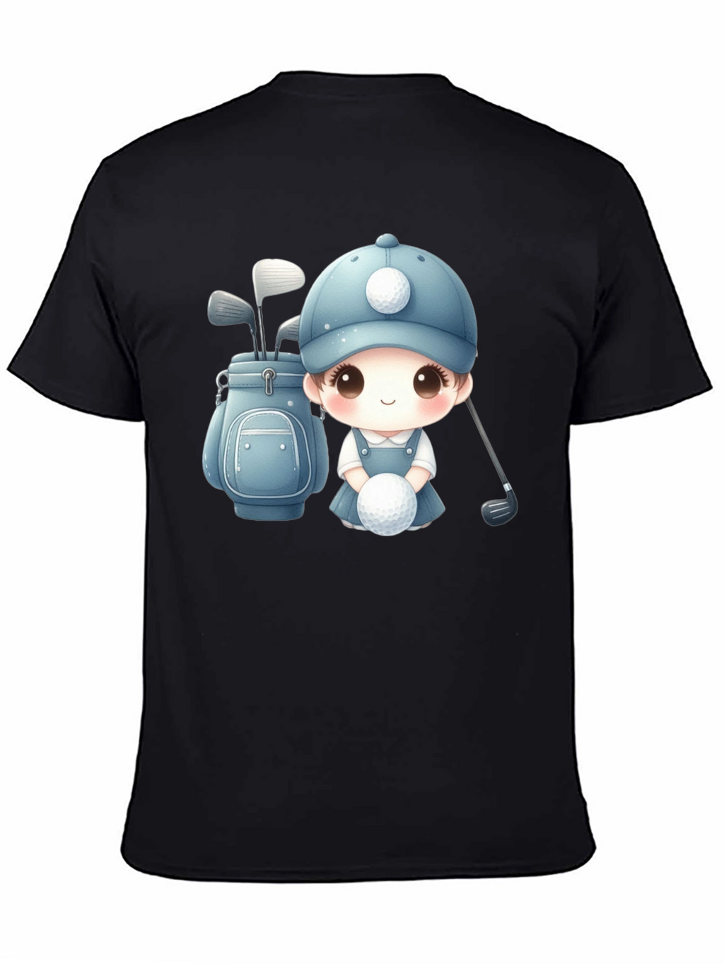 Cartoon Golfer T-Shirt - Cute Golfing Apparel