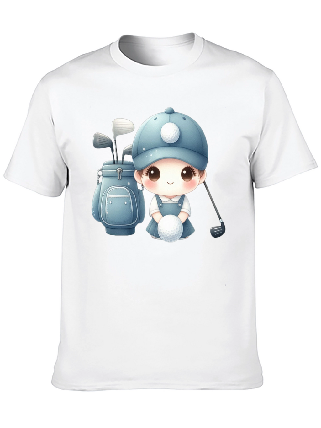 Cartoon Golfer T-Shirt - Cute Golfing Apparel