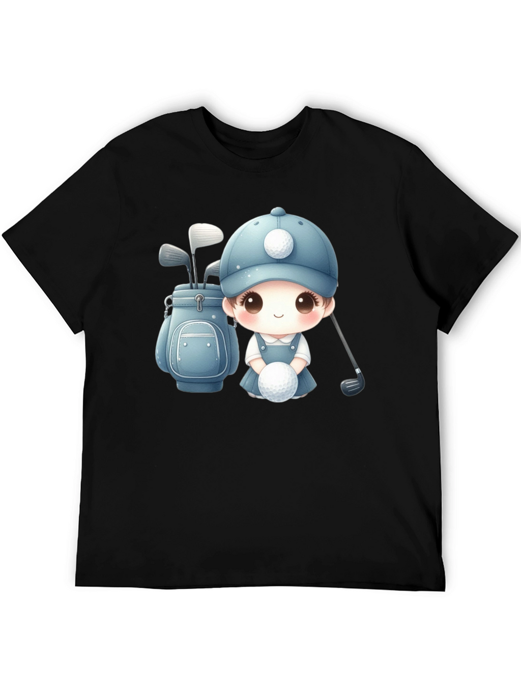 Cartoon Golfer T-Shirt - Cute Golfing Apparel