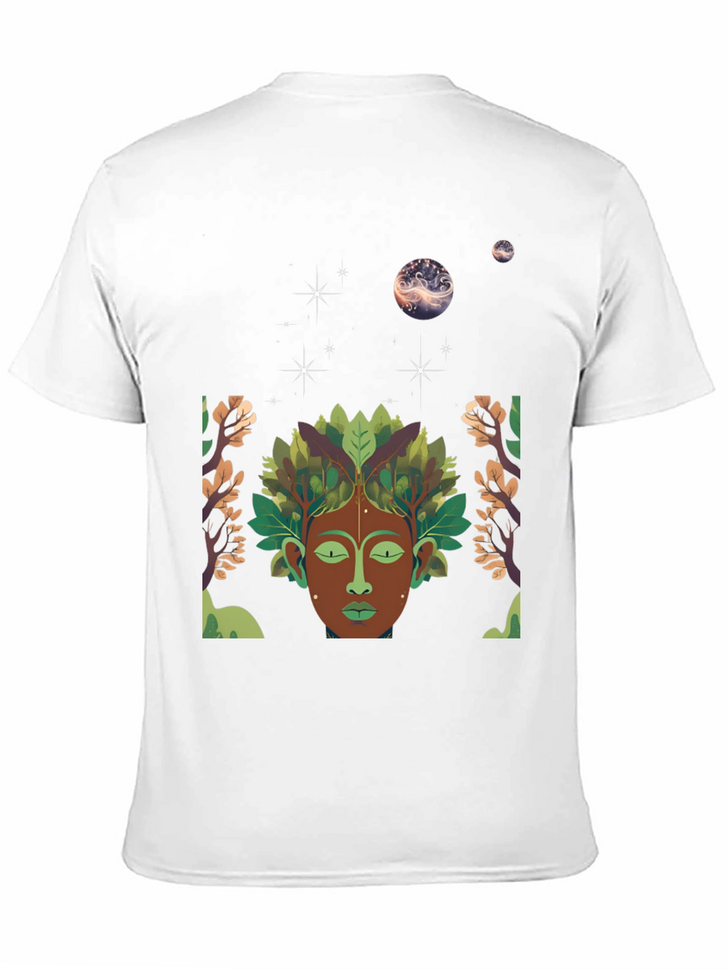 Nature Spirit Graphic Tee - Black Cotton Blend
