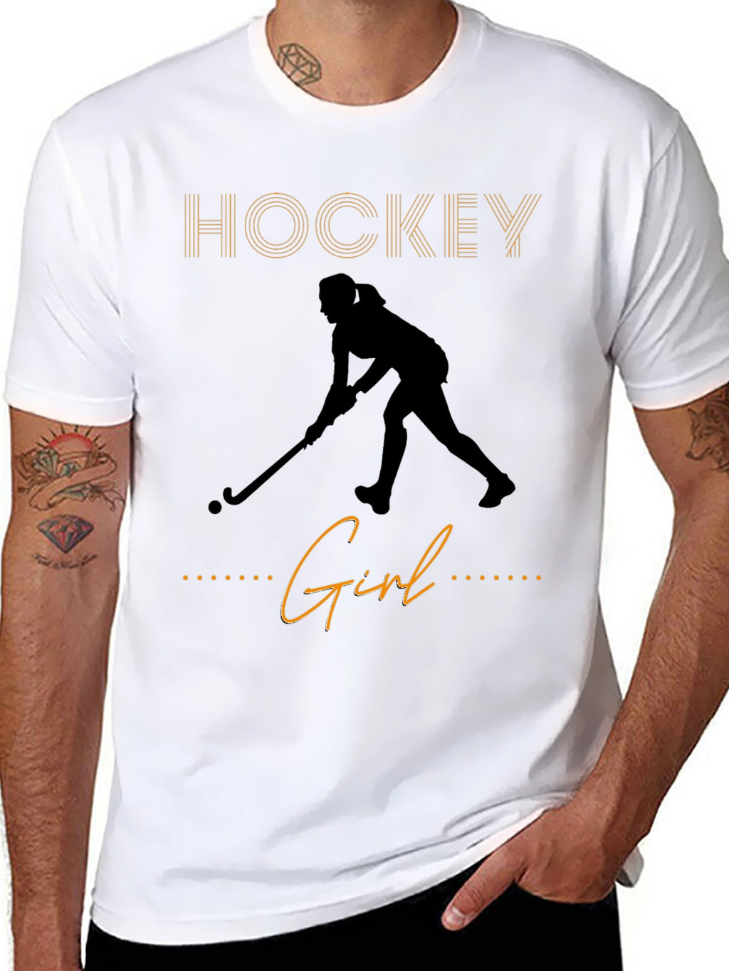 Hockey Girl T-Shirt - Sporty Graphic Tee