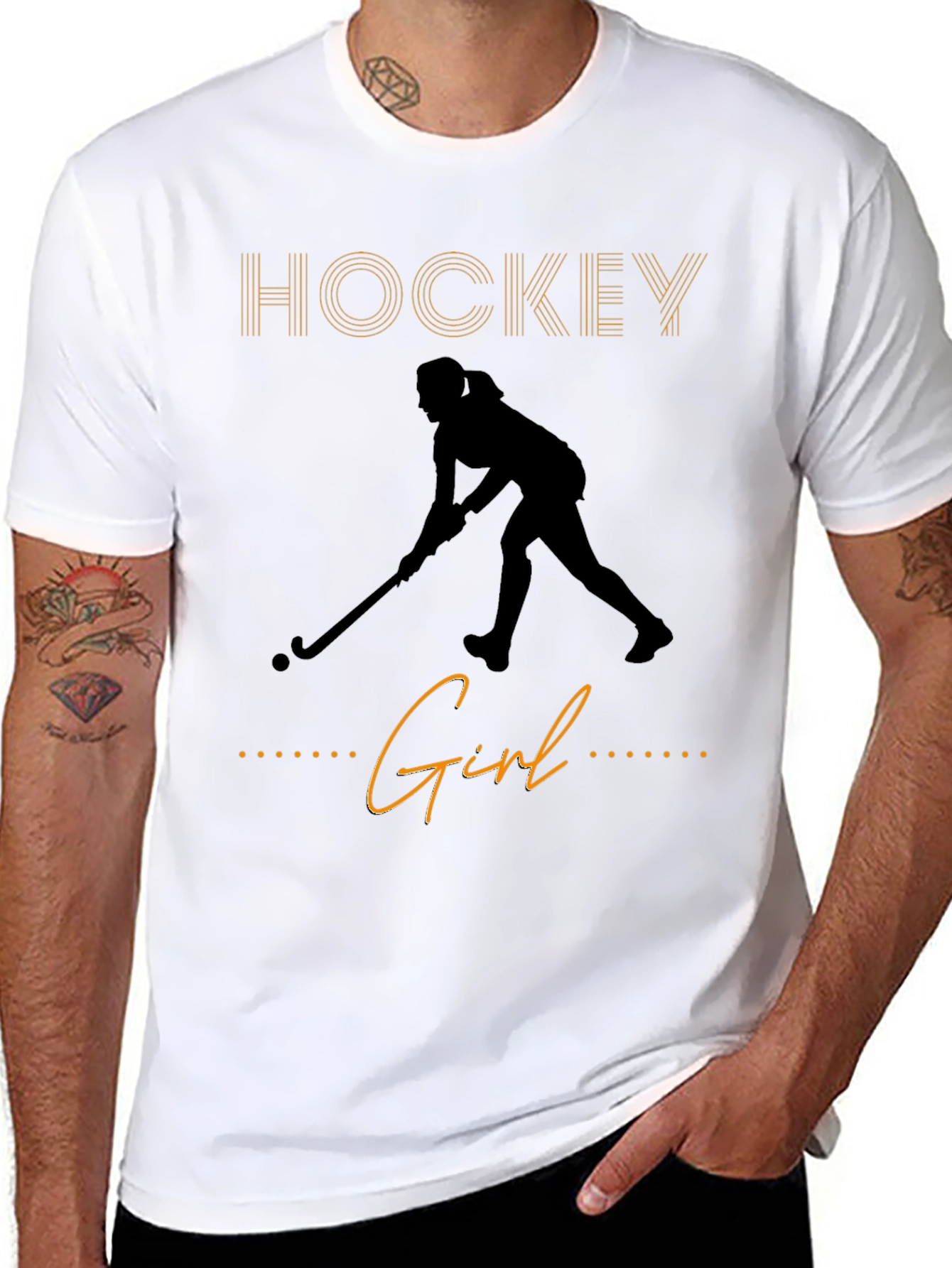 Hockey Girl T-Shirt - Sporty Graphic Tee