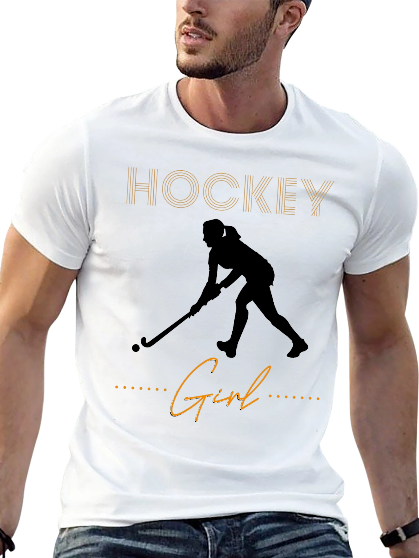 Hockey Girl T-Shirt - Sporty Graphic Tee