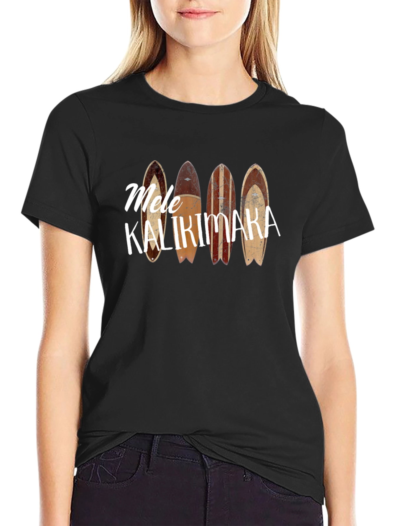Mele Kalikimaka Surfboard T-Shirt