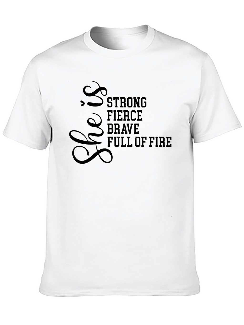 She Is Strong Womens Graphic T-Shirt