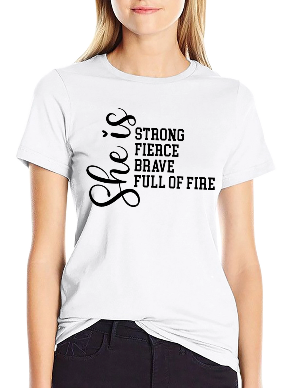 She Is Strong Womens Graphic T-Shirt