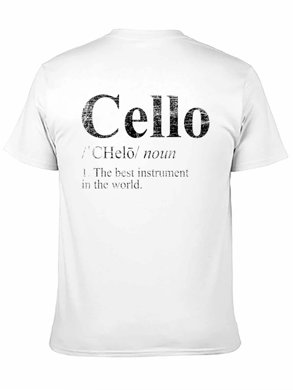 Cello Definition Black T-Shirt - Musician Gift