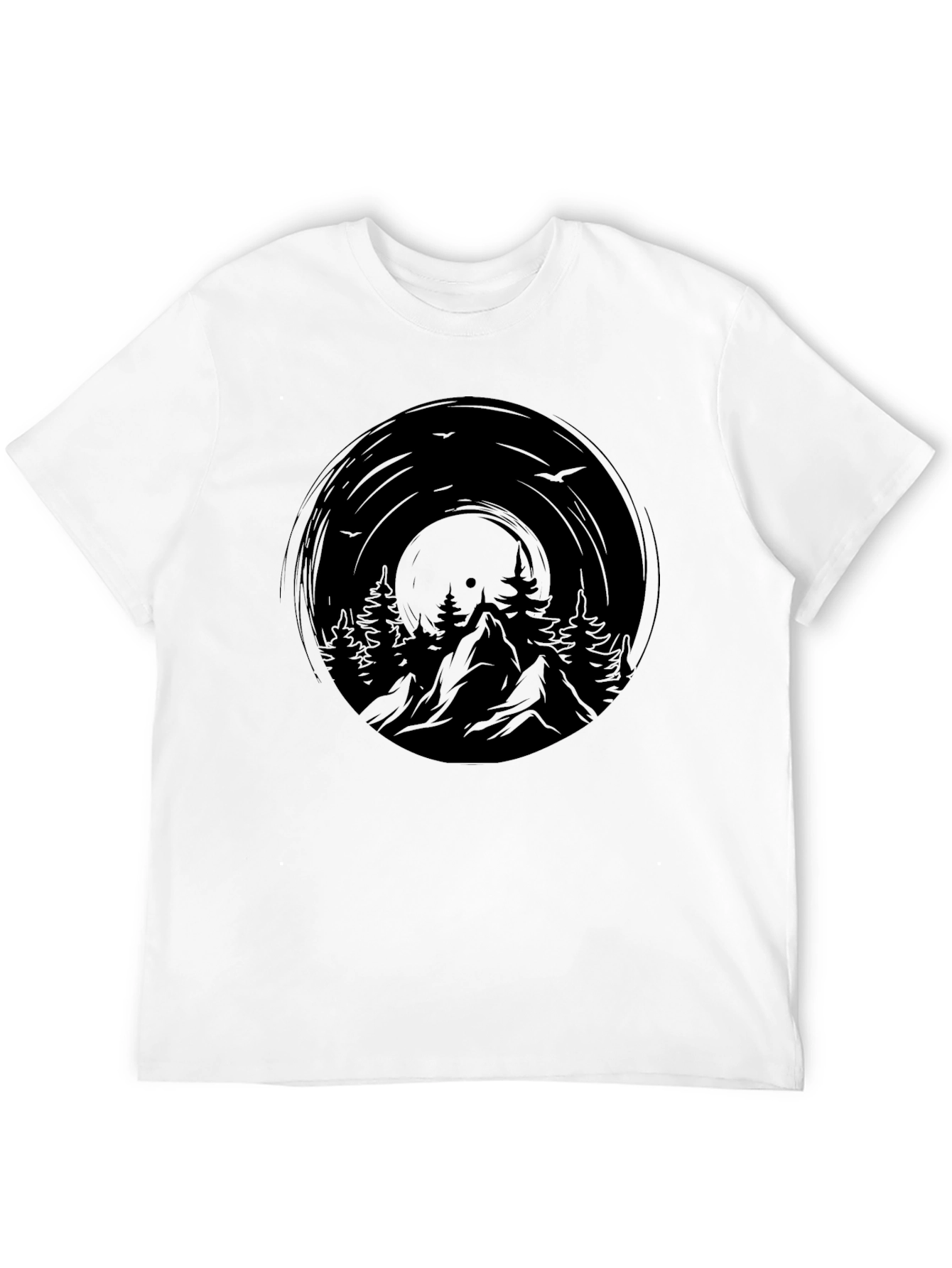 Mountain Vinyl Graphic Tee - Nature Inspired Design
