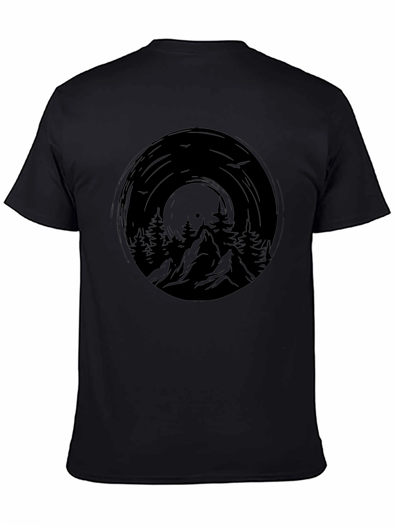 Mountain Vinyl Graphic Tee - Nature Inspired Design