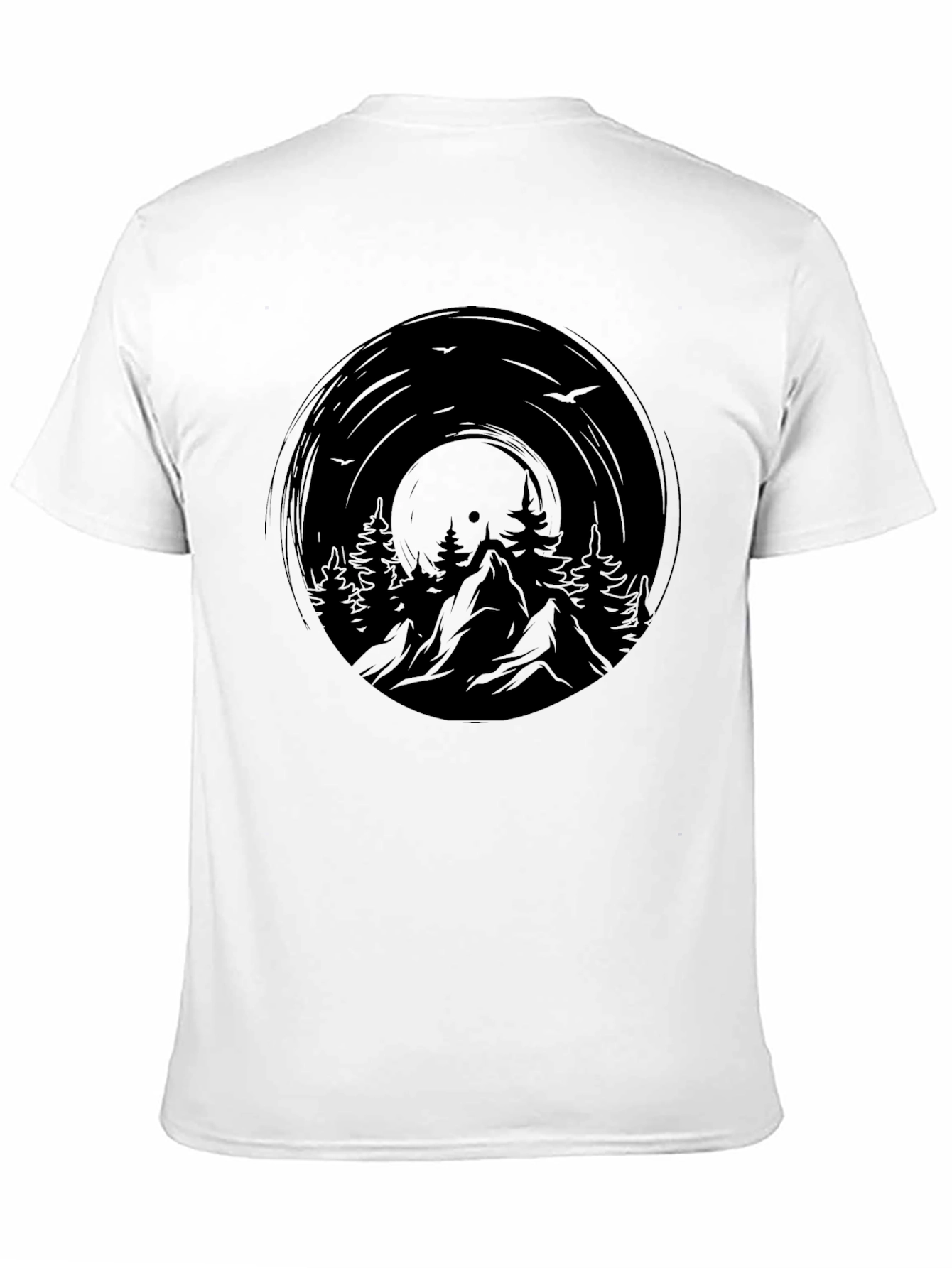 Mountain Vinyl Graphic Tee - Nature Inspired Design