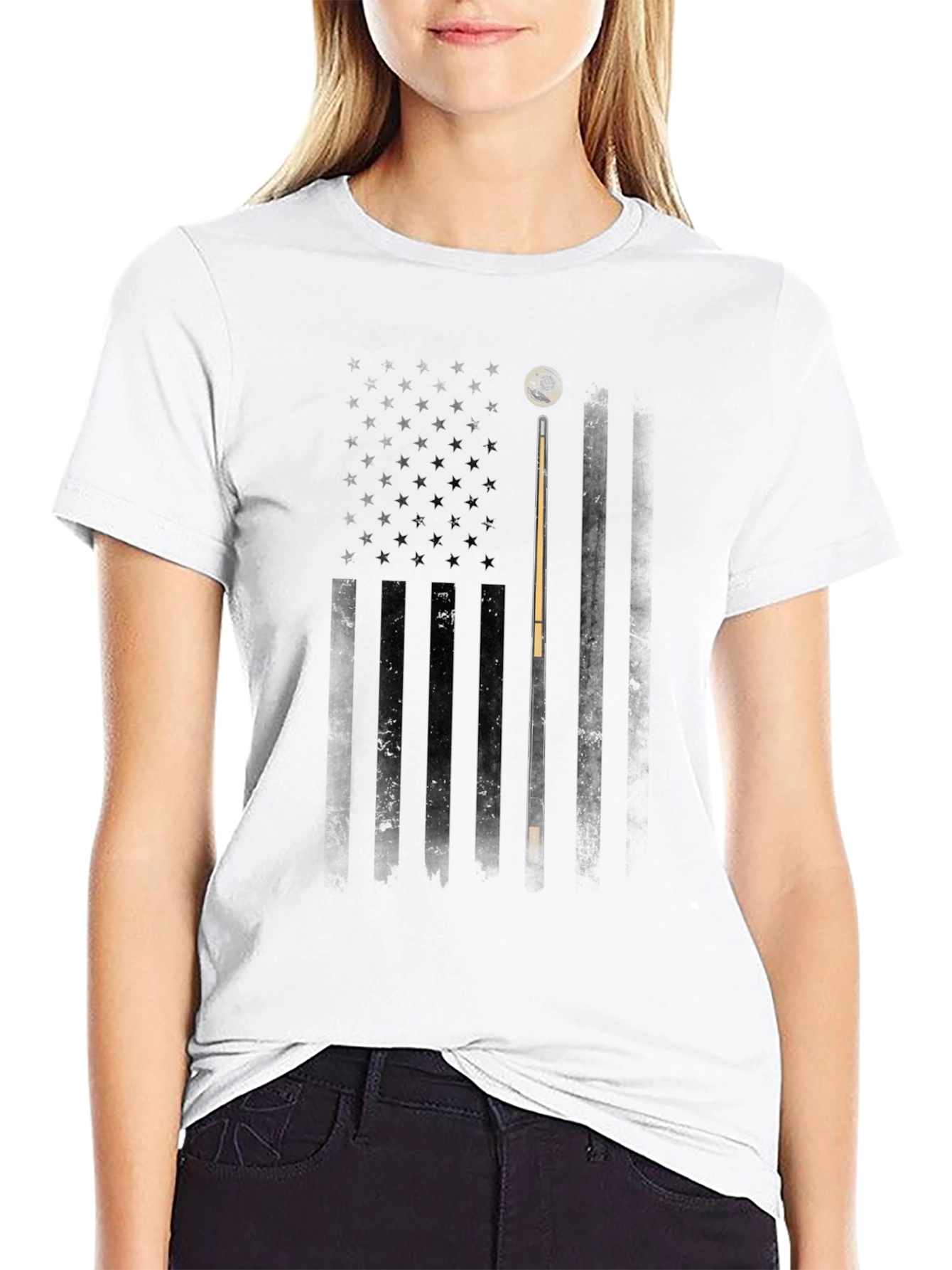 USA Flag Billiards T-Shirt