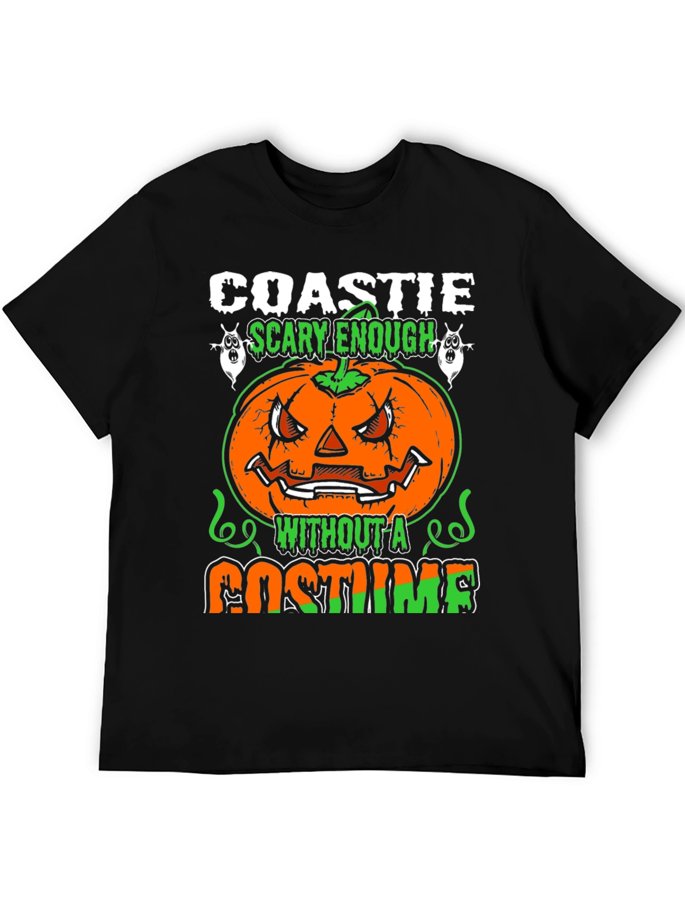 Coastie Scary Enough Halloween T-Shirt