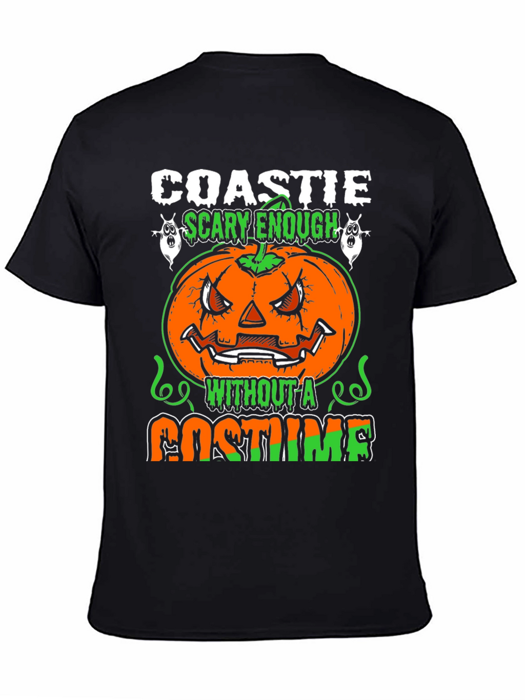 Coastie Scary Enough Halloween T-Shirt
