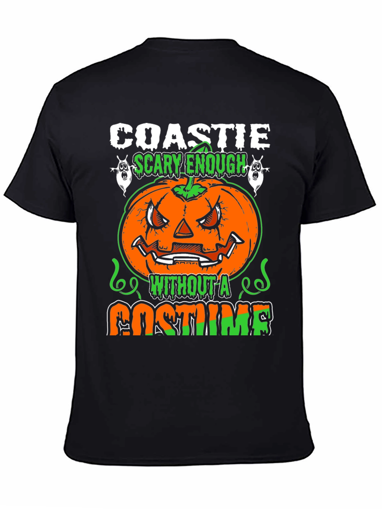 Coastie Scary Enough Halloween T-Shirt