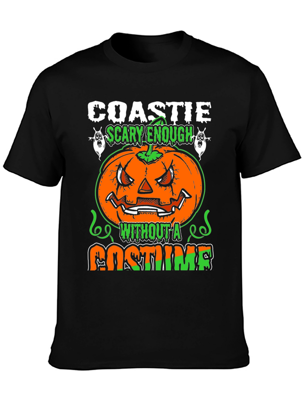 Coastie Scary Enough Halloween T-Shirt