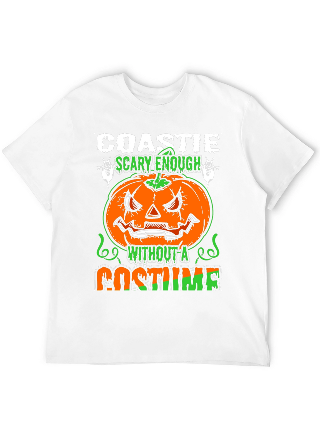 Coastie Scary Enough Halloween T-Shirt