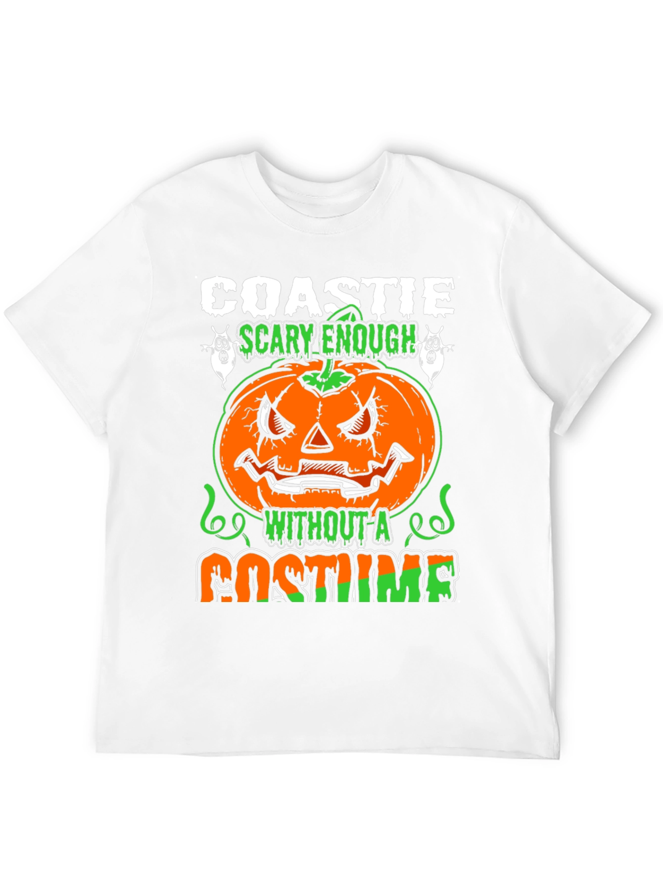 Coastie Scary Enough Halloween T-Shirt
