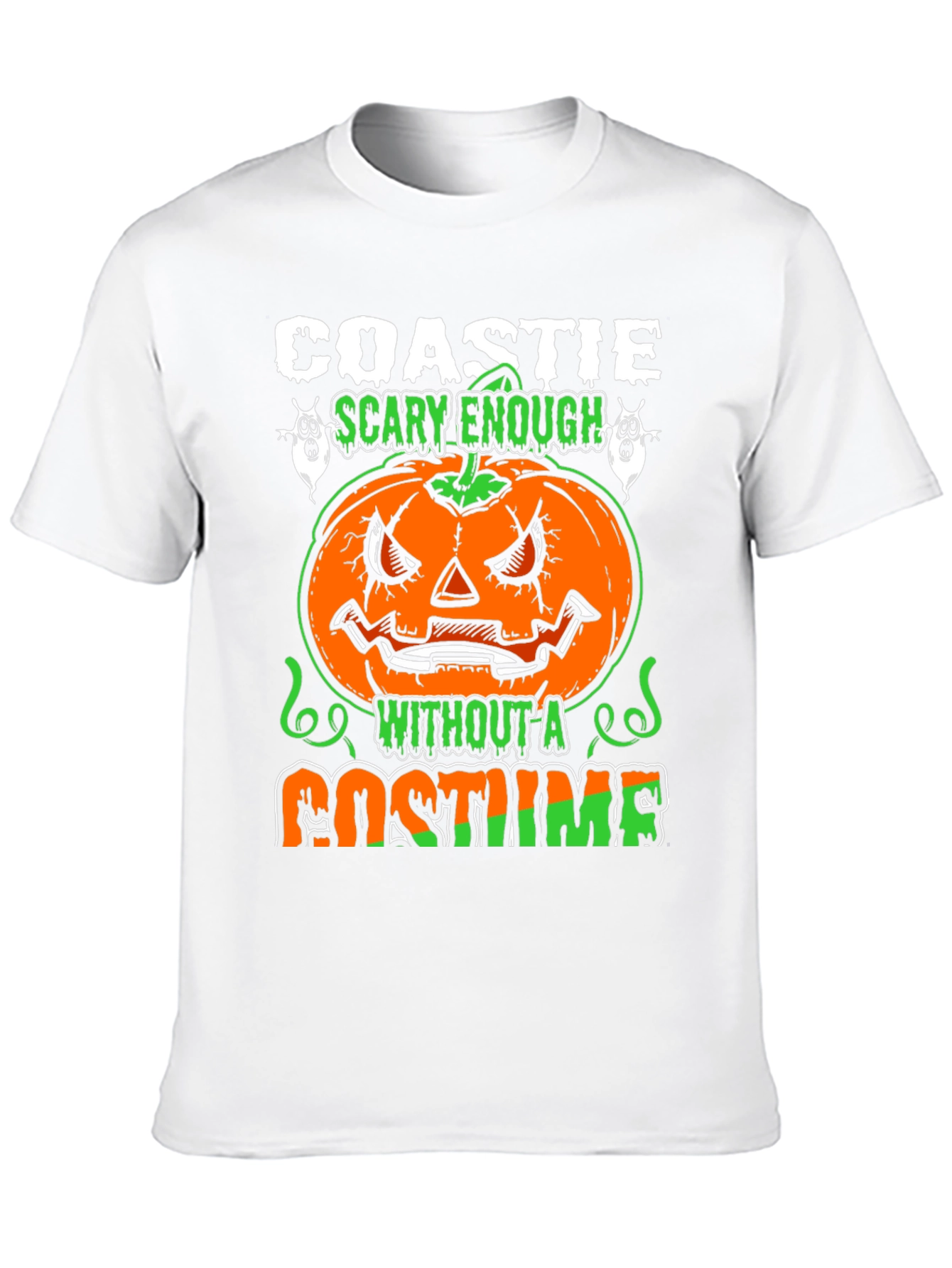 Coastie Scary Enough Halloween T-Shirt