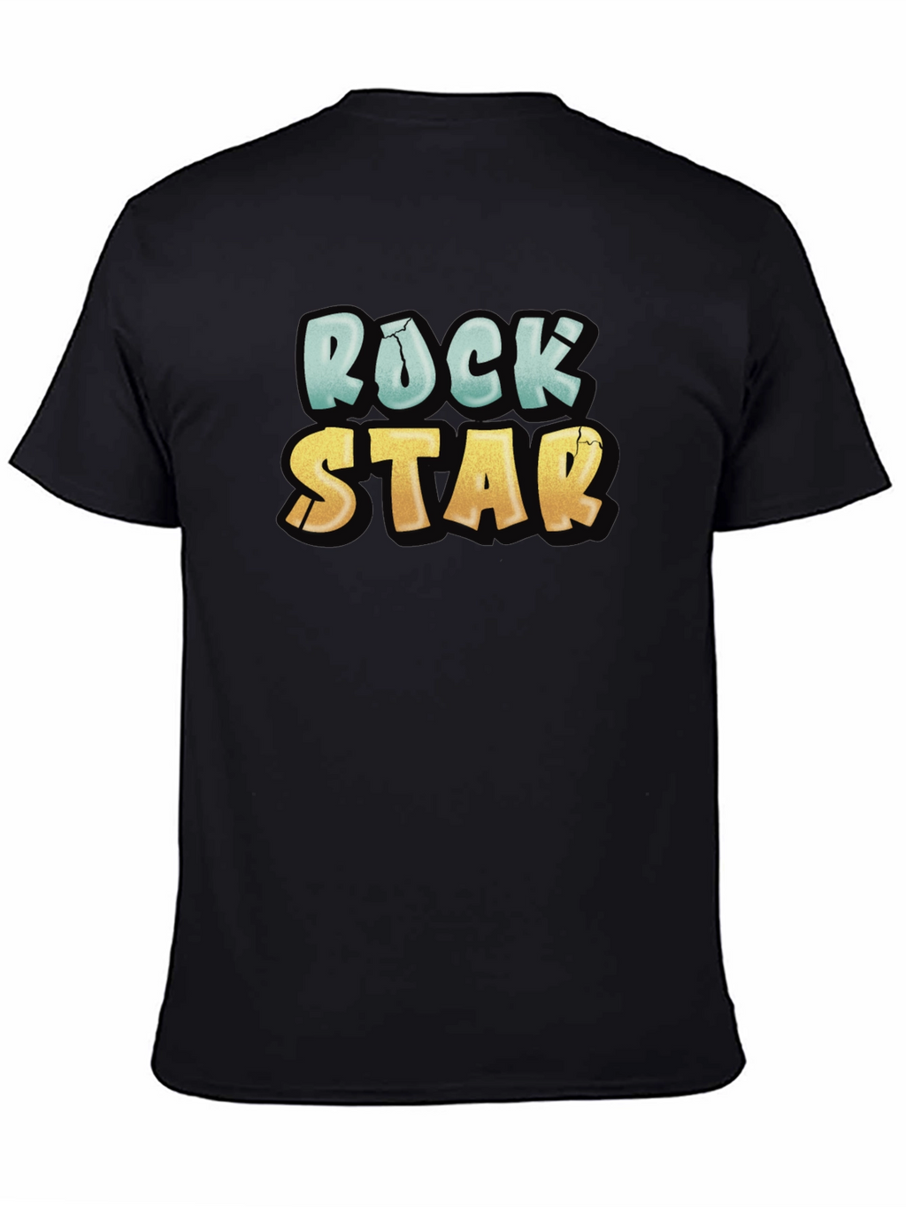 Rock Star Graphic Tee - Cool Casual Black T-Shirt