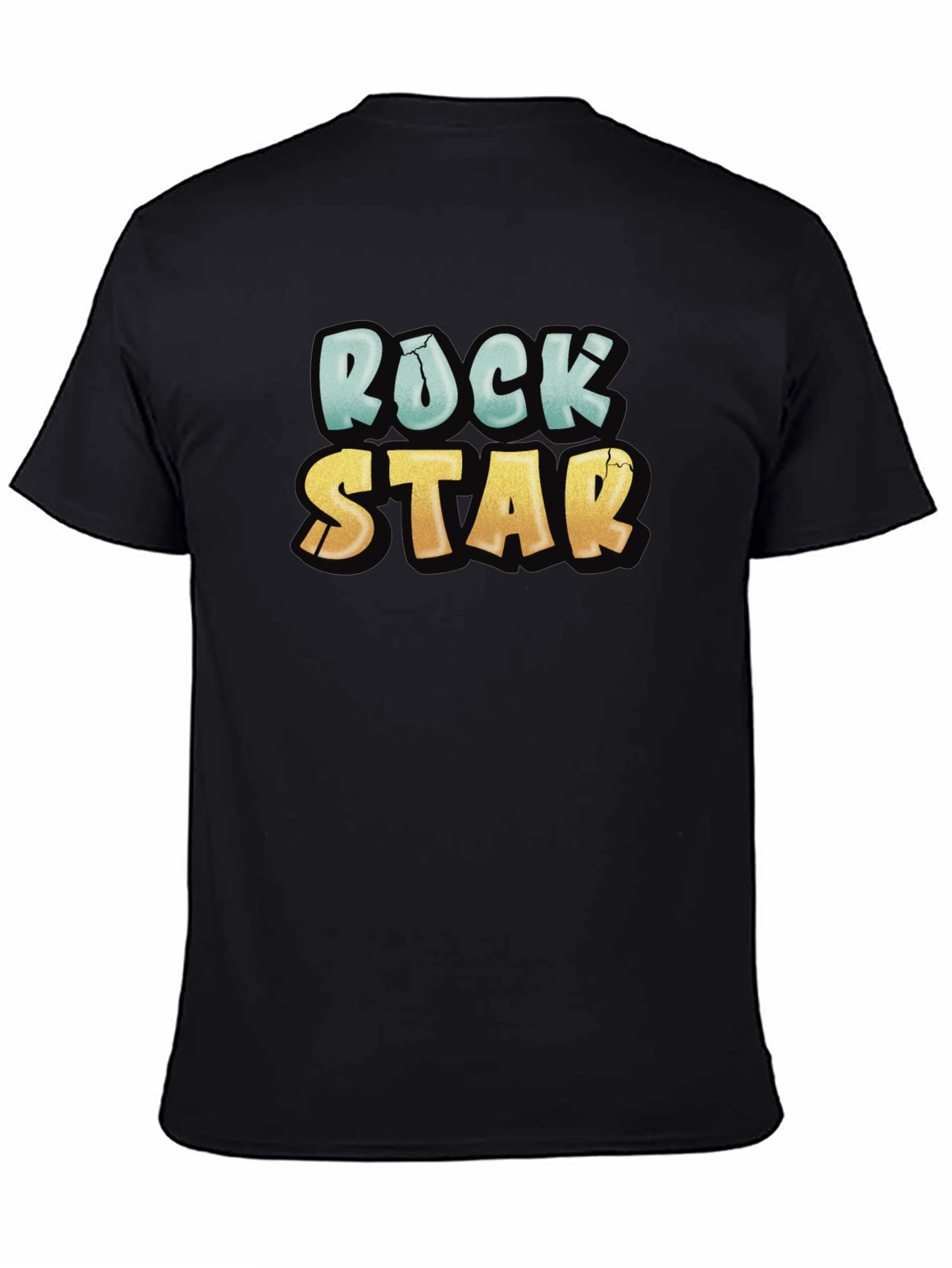 Rock Star Graphic Tee - Cool Casual Black T-Shirt