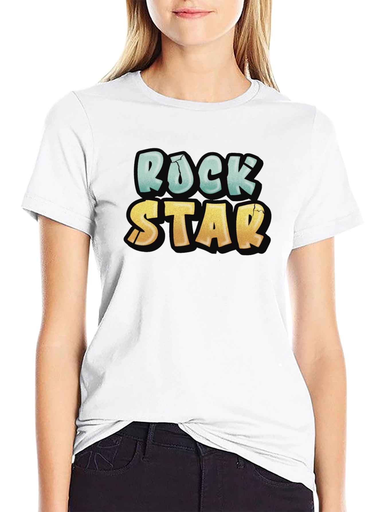 Rock Star Graphic Tee - Cool Casual Black T-Shirt