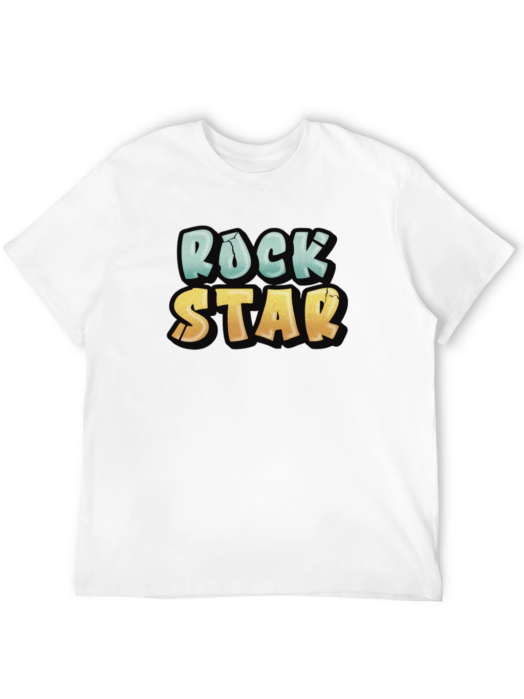 Rock Star Graphic Tee - Cool Casual Black T-Shirt