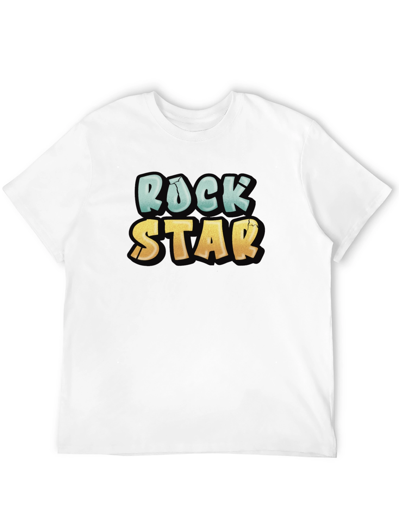 Rock Star Graphic Tee - Cool Casual Black T-Shirt
