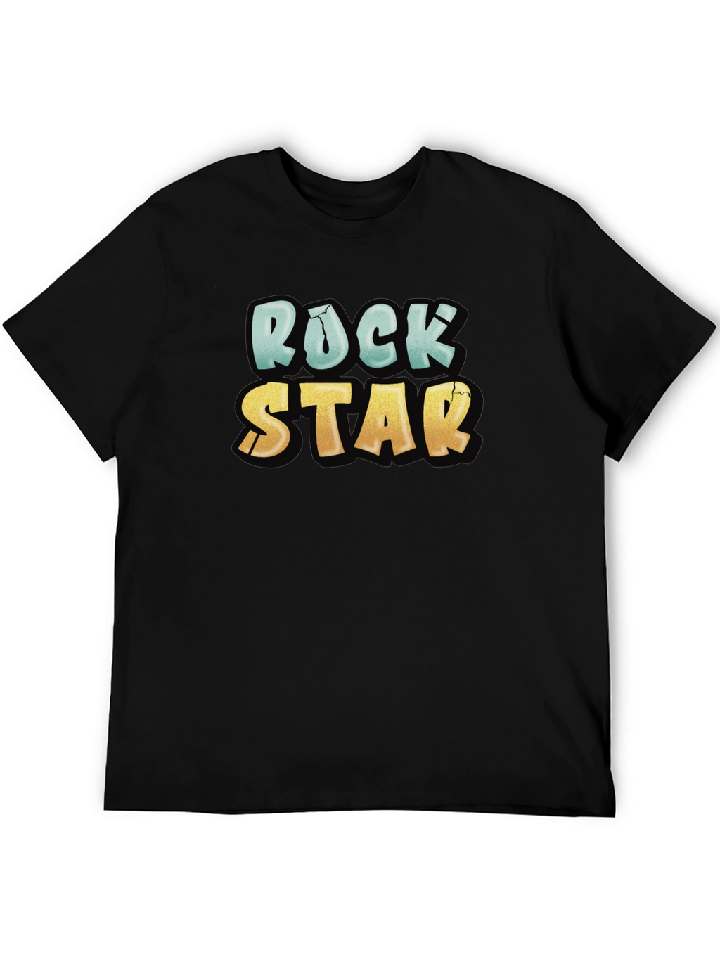 Rock Star Graphic Tee - Cool Casual Black T-Shirt