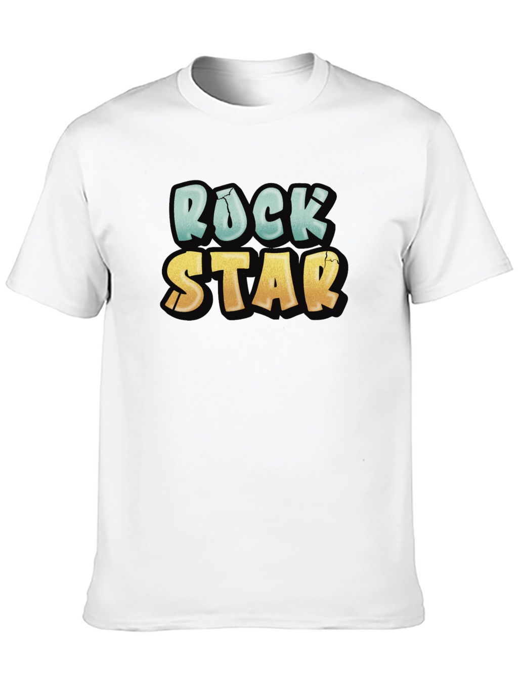 Rock Star Graphic Tee - Cool Casual Black T-Shirt