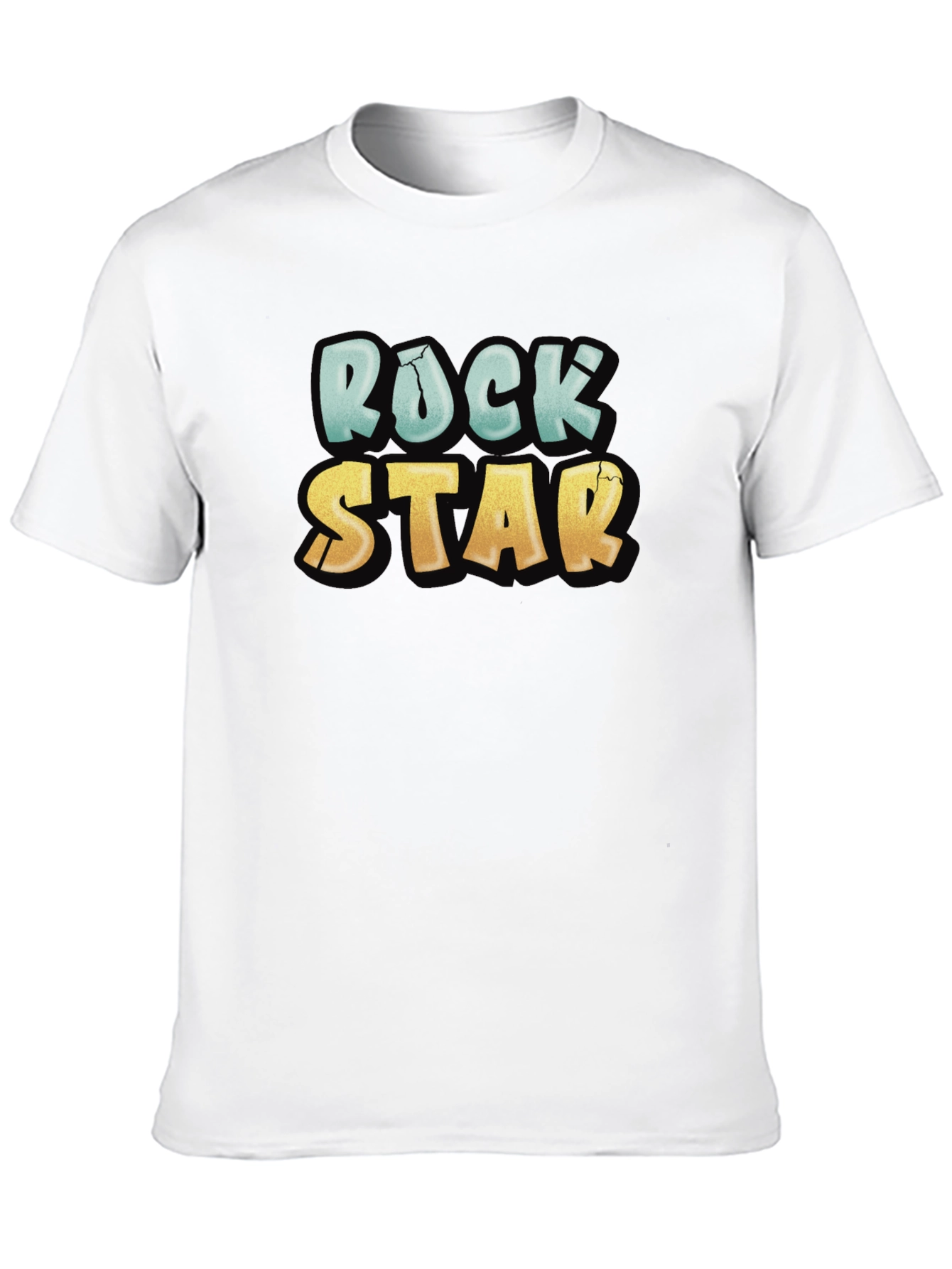 Rock Star Graphic Tee - Cool Casual Black T-Shirt