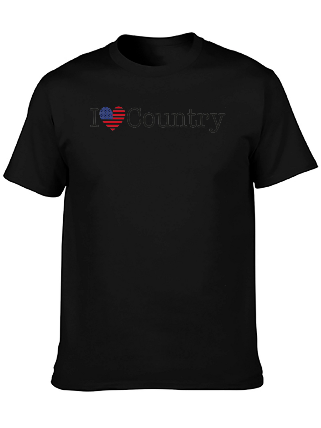 I Love Country Patriotic Graphic Tee