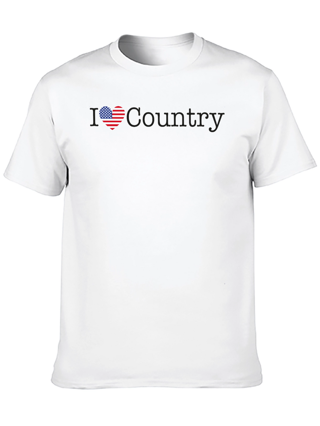 I Love Country Patriotic Graphic Tee