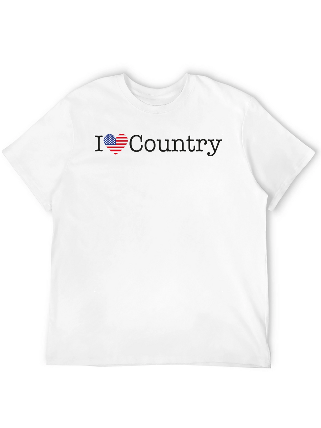 I Love Country Patriotic Graphic Tee