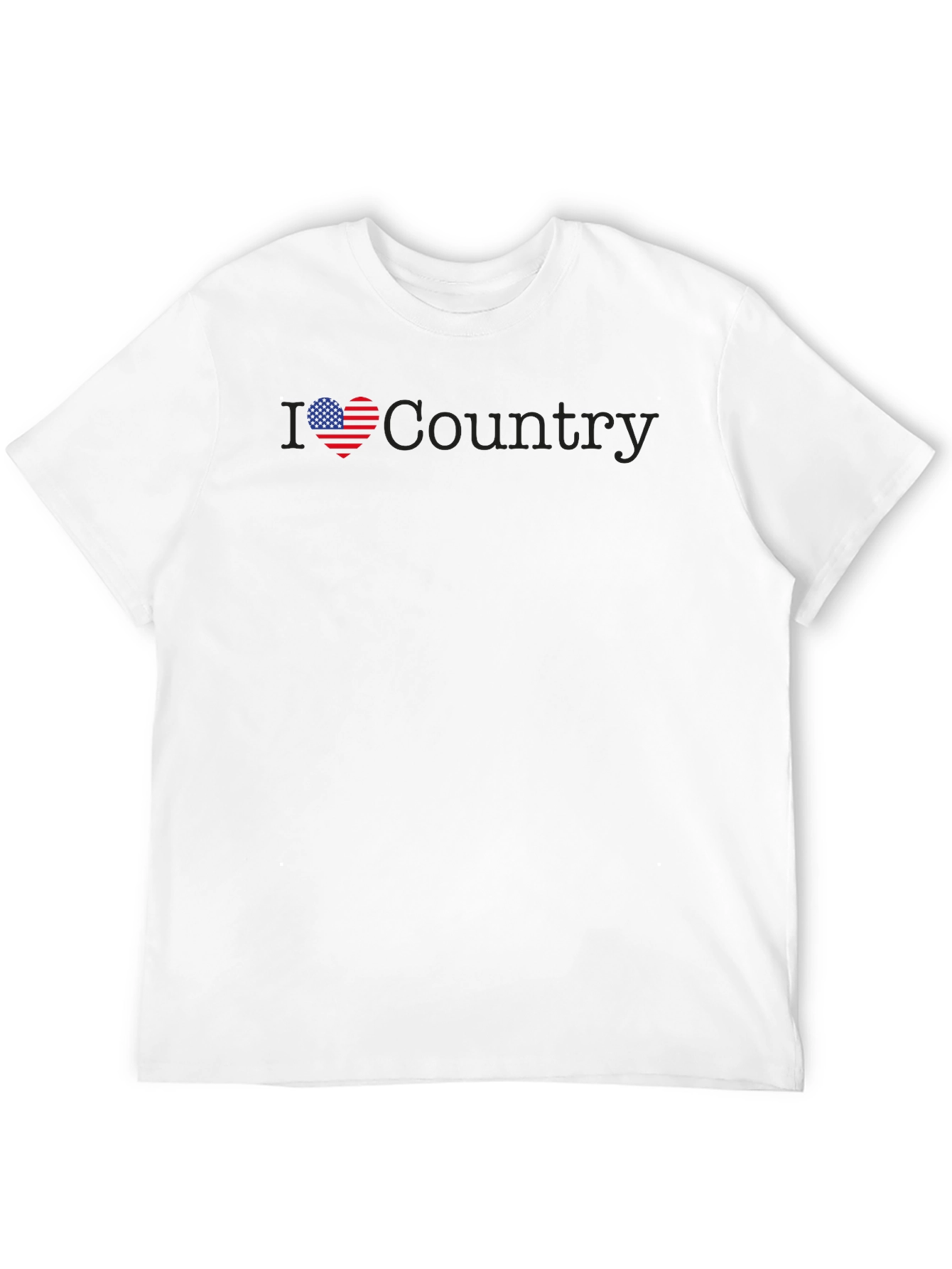 I Love Country Patriotic Graphic Tee